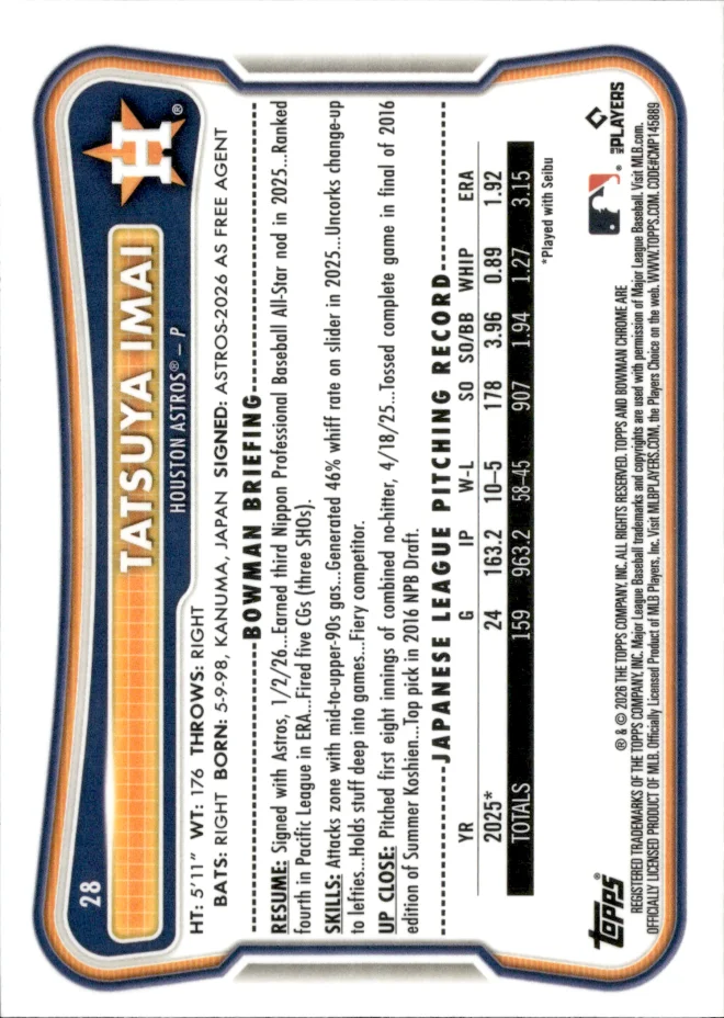 Tatsuya Imai card back