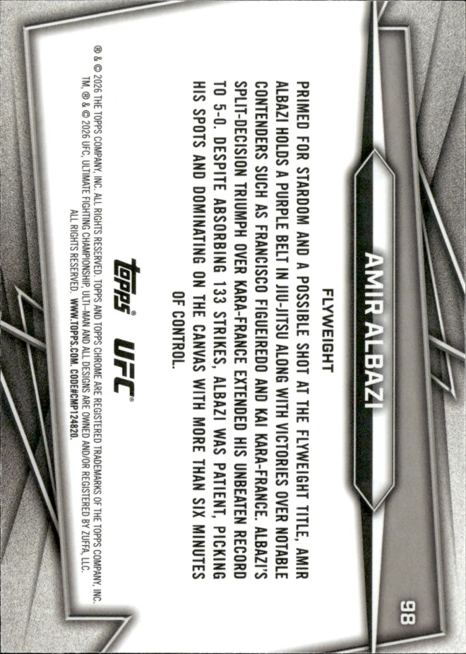 Amir Albazi card back