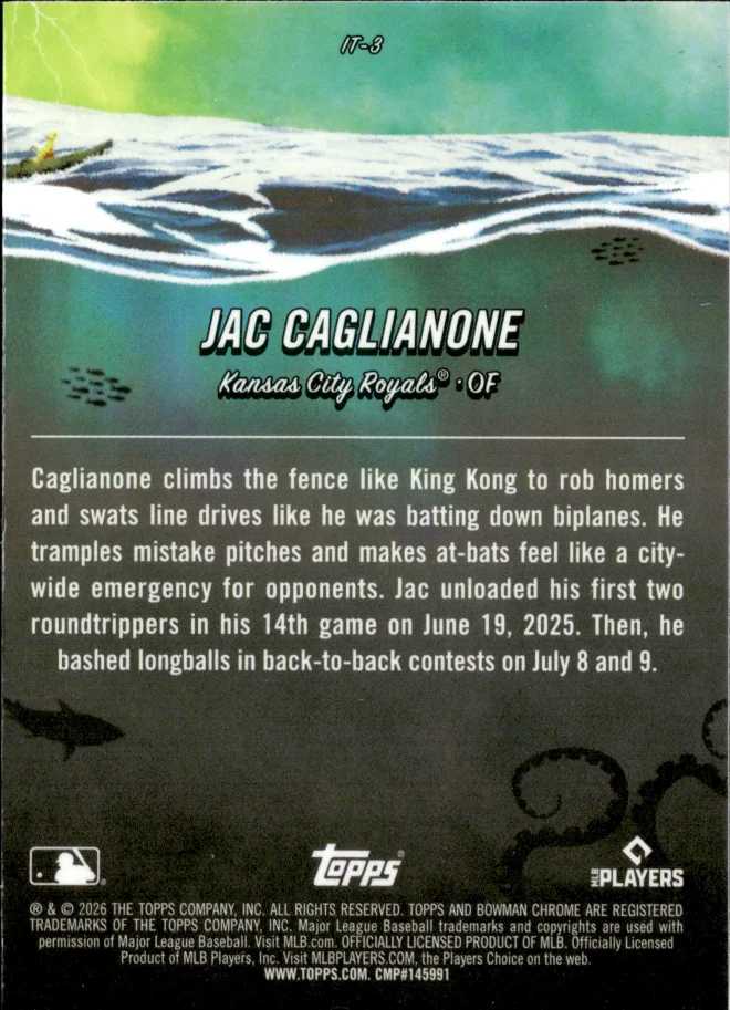 Jac Caglianone card back