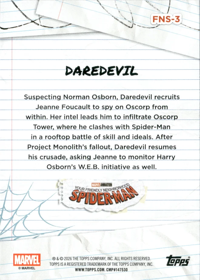 Daredevil card back