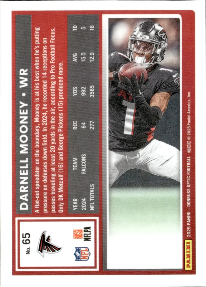 Darnell Mooney card back