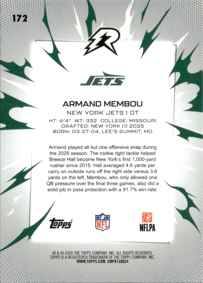 Armand Membou card back