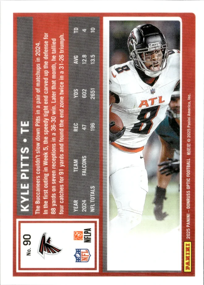 Kyle Pitts card back