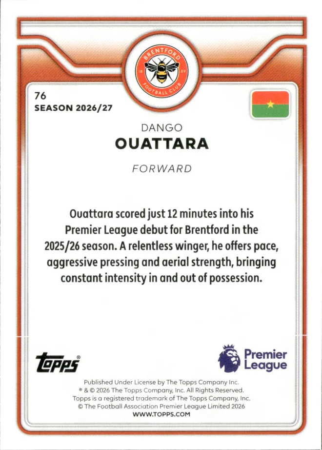 Dango Ouattara card back