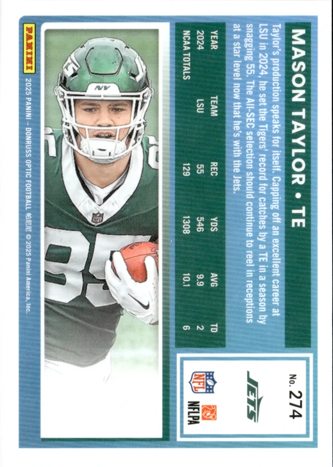 Mason Taylor card back