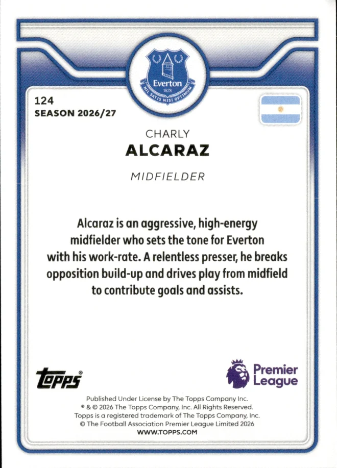 Charly Alcaraz card back