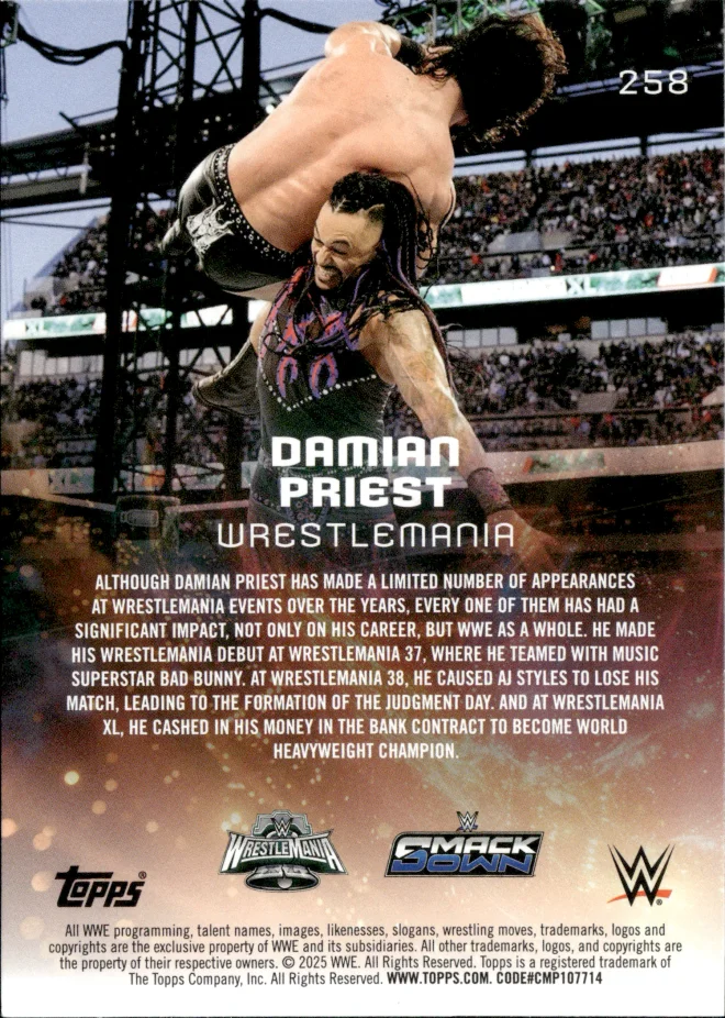 Damian Priest card back