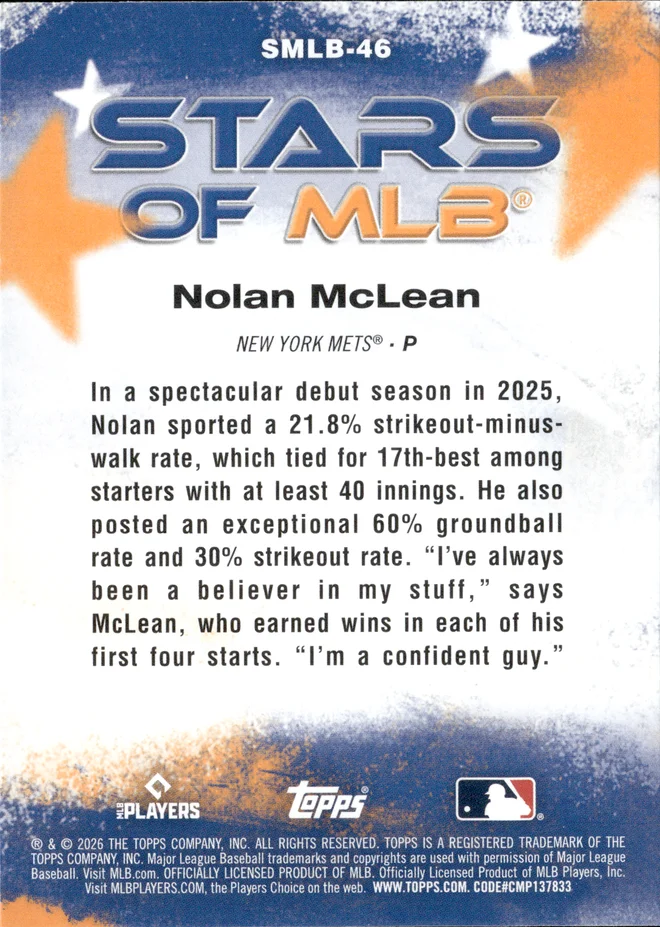 Nolan McLean card back