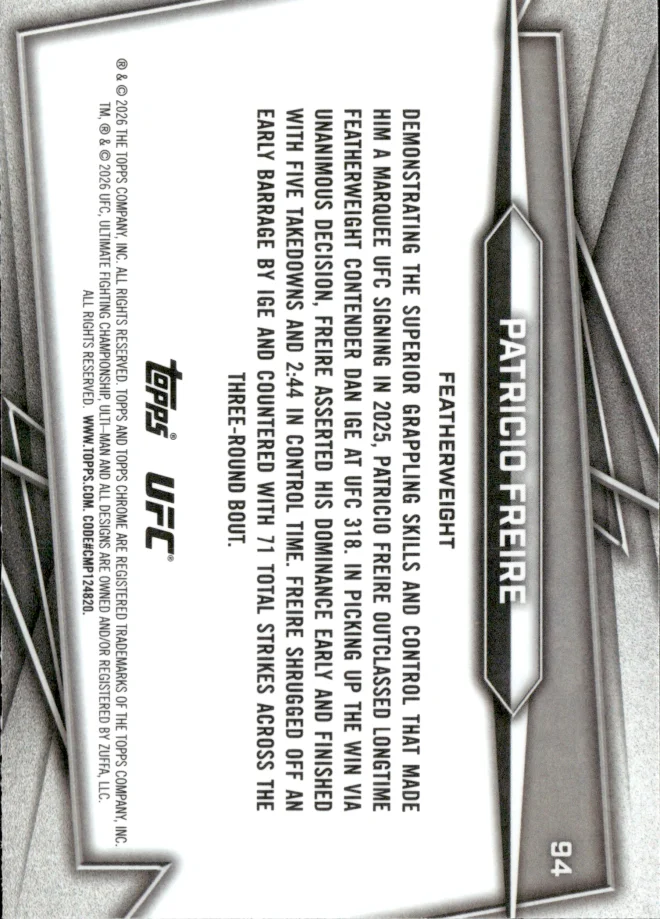 Patricio Freire card back