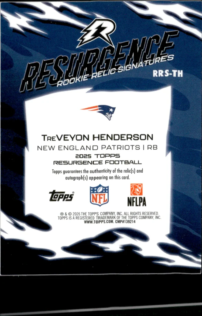 TreVeyon Henderson card back