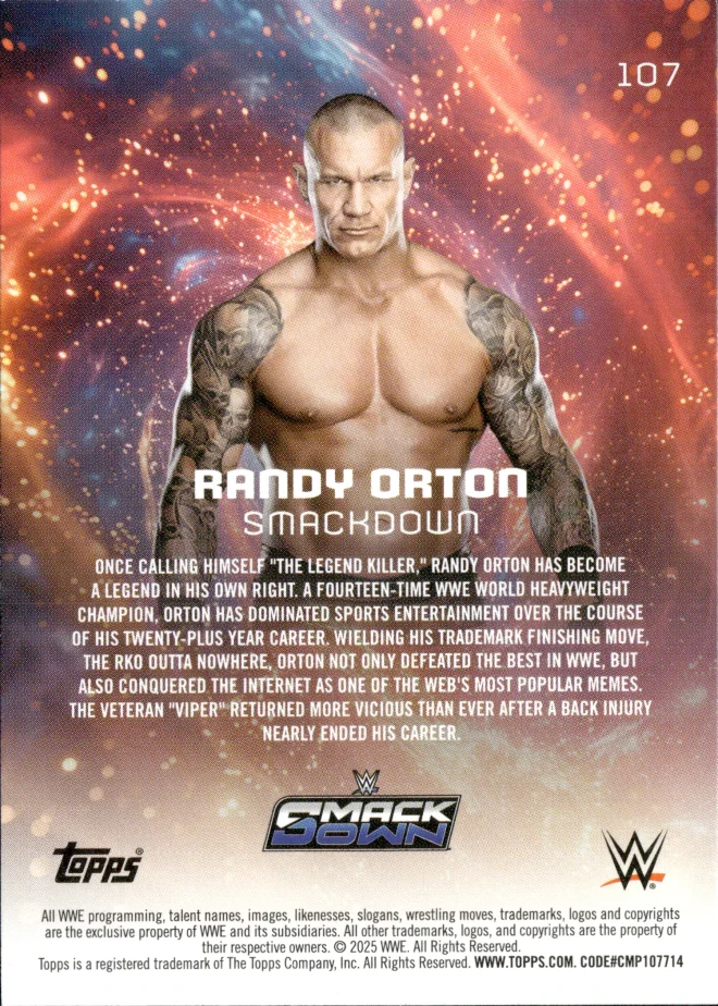 Randy Orton card back