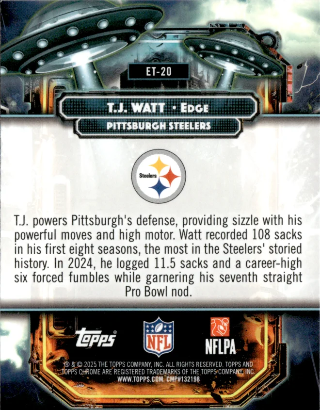 T.J. Watt card back