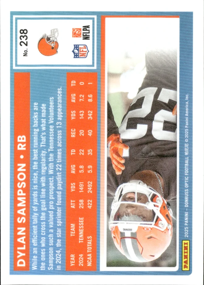 Dylan Sampson card back