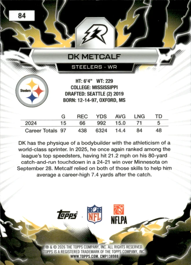 DK Metcalf card back