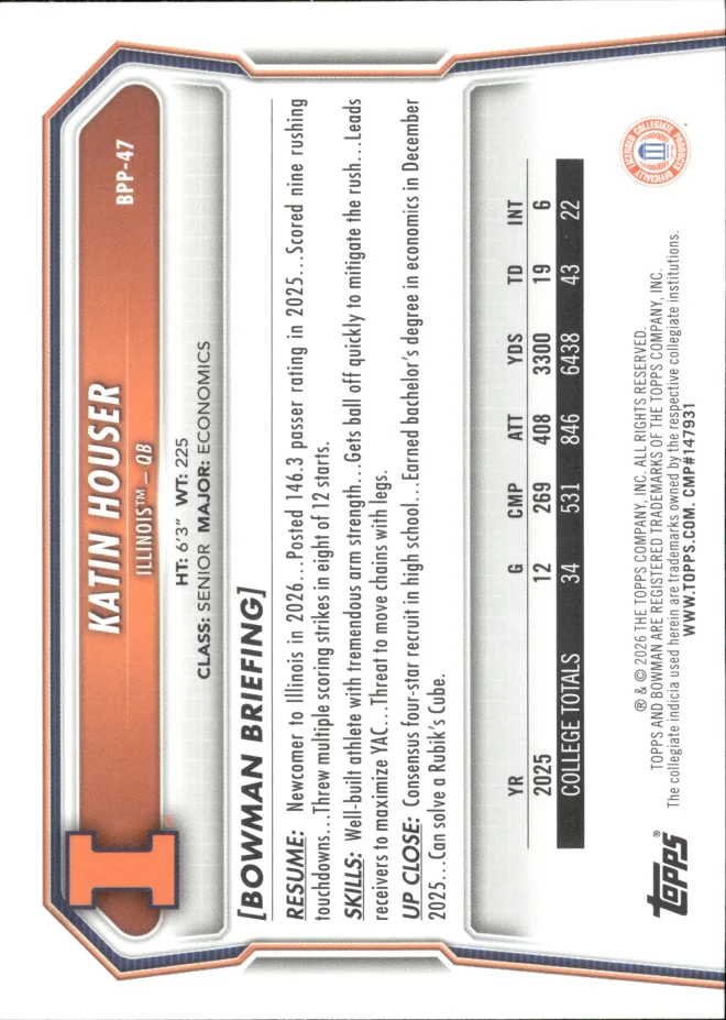Katin Houser card back