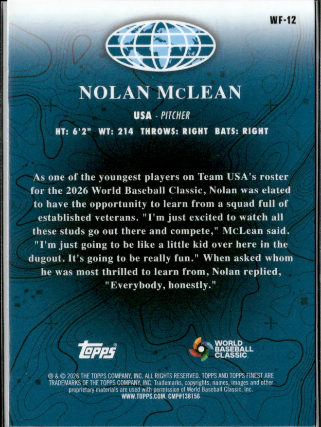 Nolan McLean card back