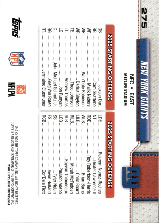 Card 14 card back