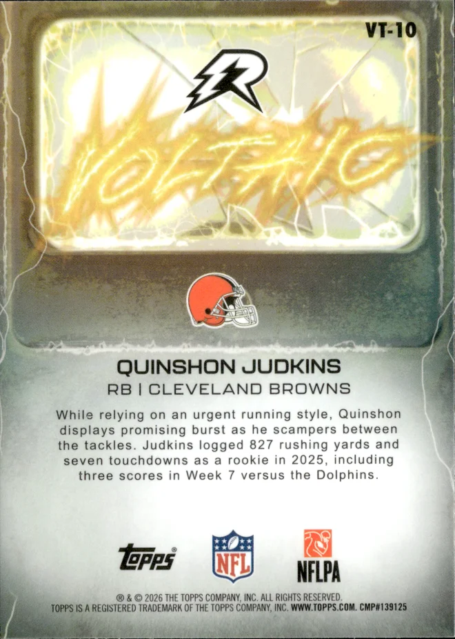Quinshon Judkins card back