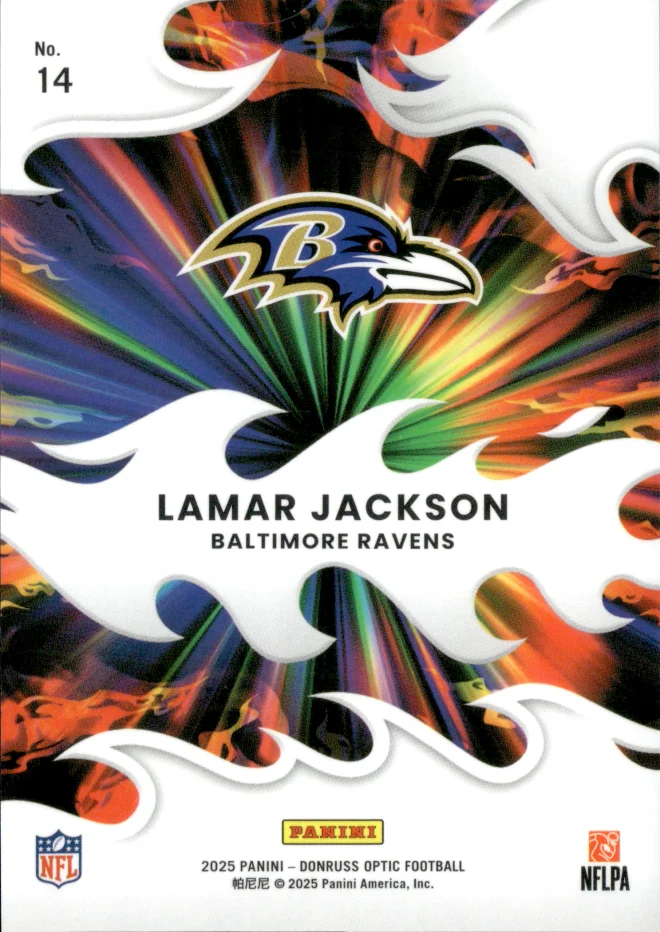 Lamar Jackson card back