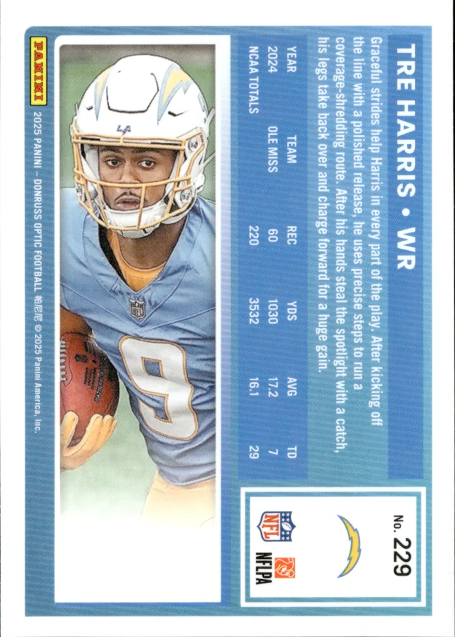 Tre Harris card back