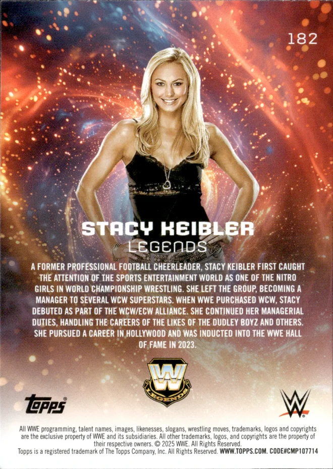 Stacy Keibler card back