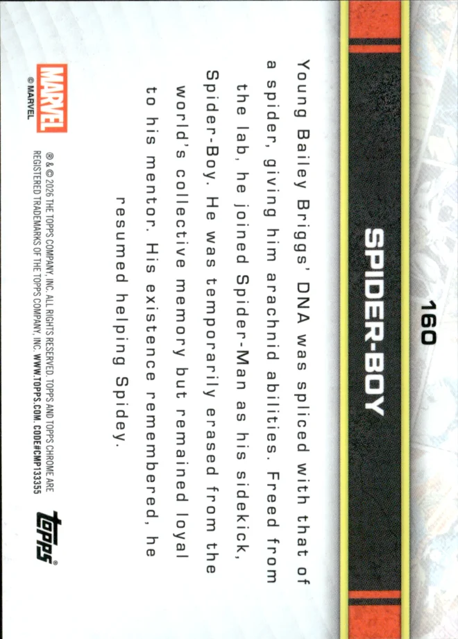 Spider-Boy card back