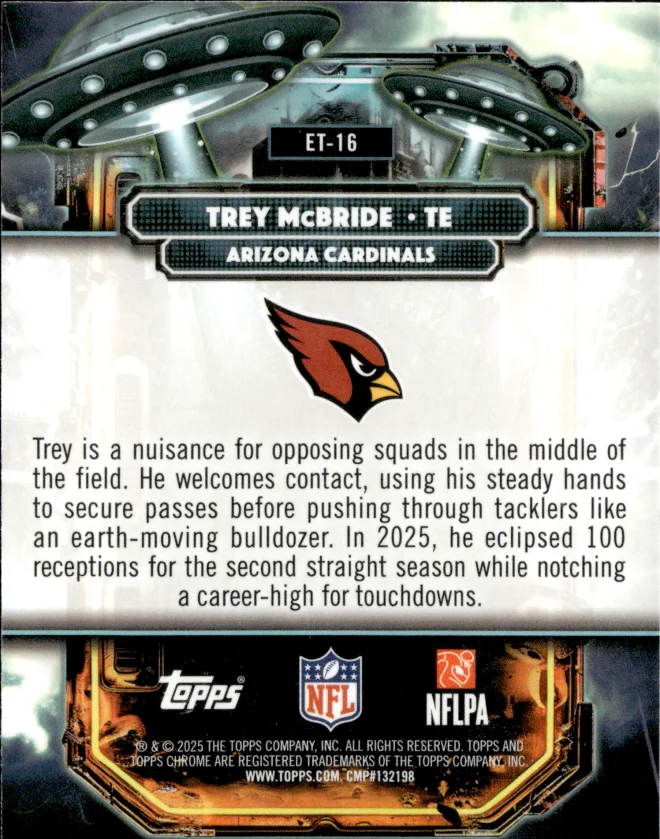Trey McBride card back