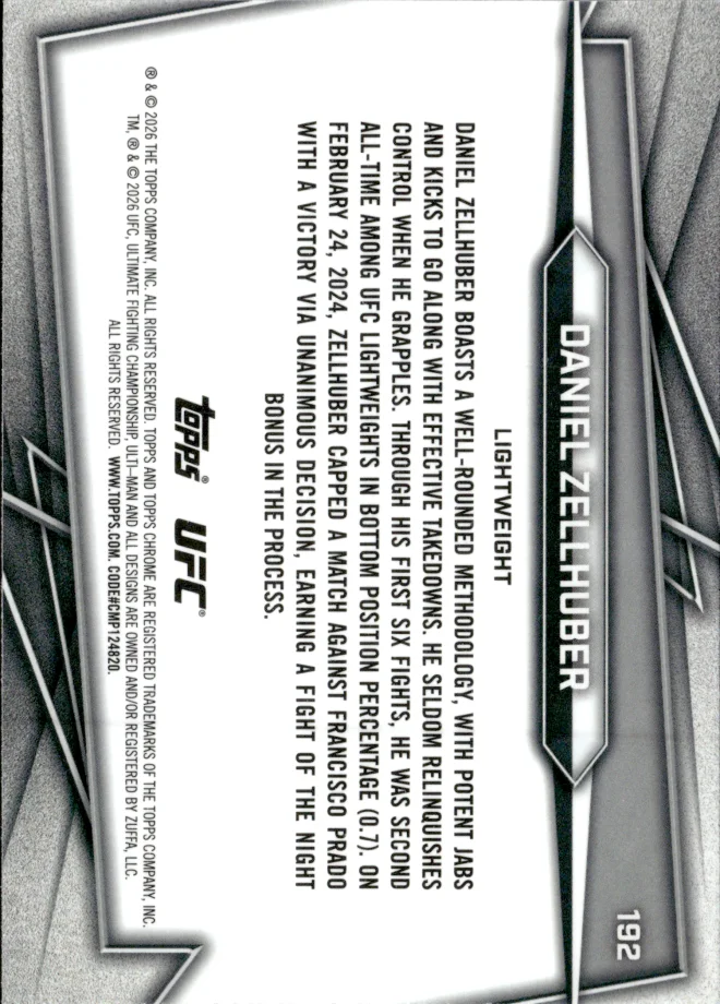 Daniel Zellhuber card back