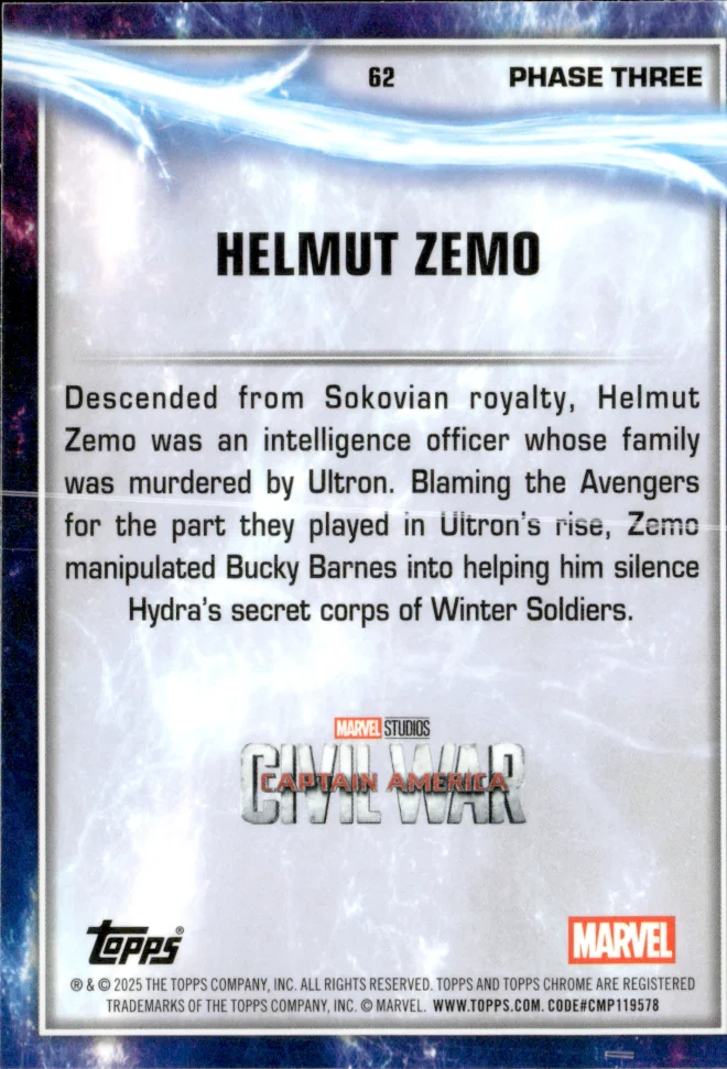 Helmut Zemo card back