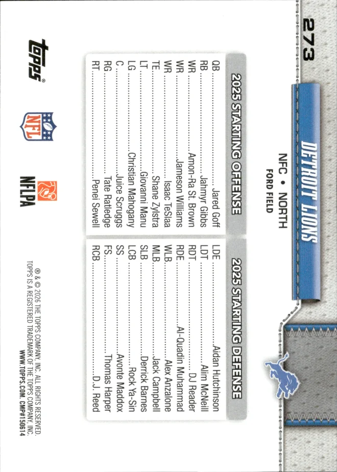 Card 116 card back