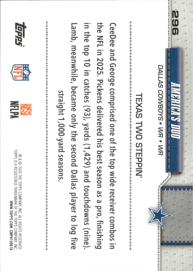 America's Duo card back