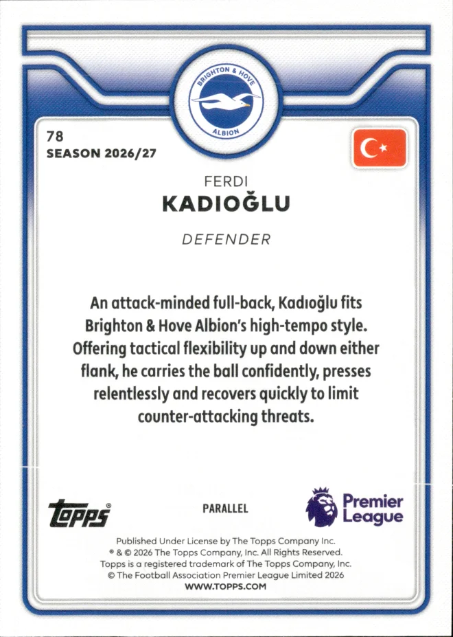 Ferdi Kadıoğlu card back
