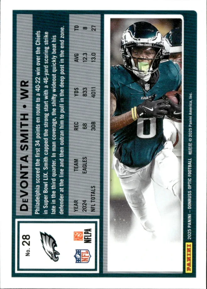 DeVonta Smith card back