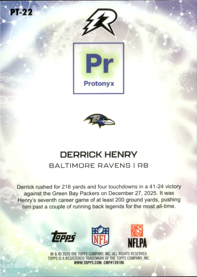 Derrick Henry card back
