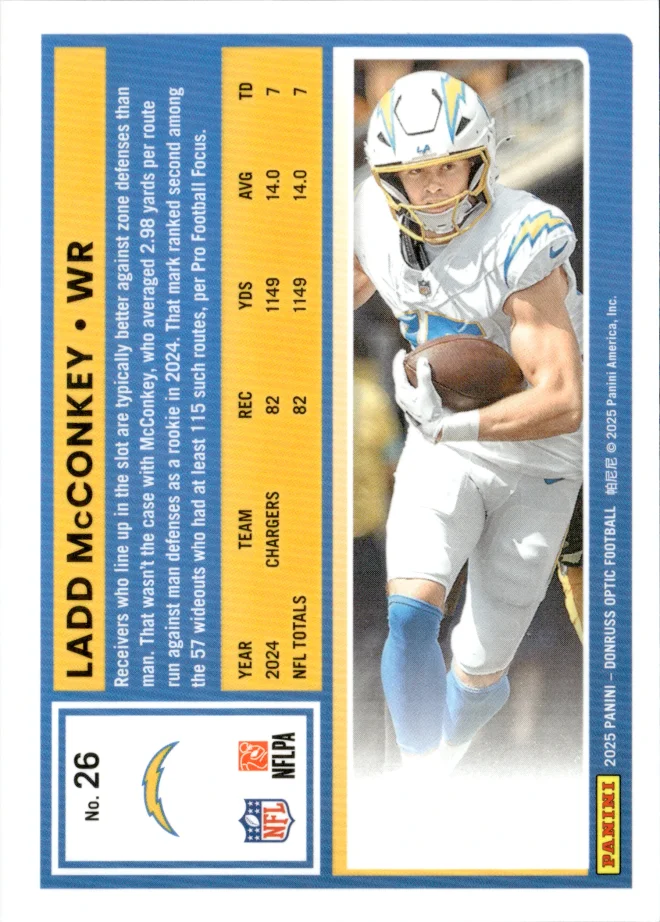 Ladd McConkey card back