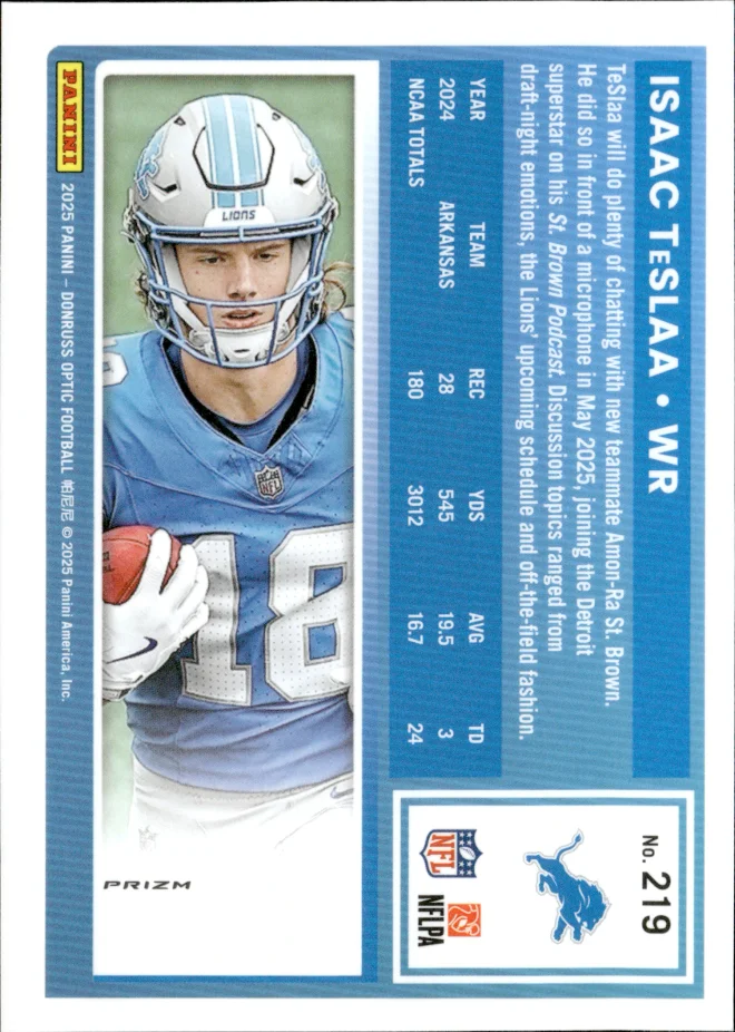 Isaac TeSlaa card back