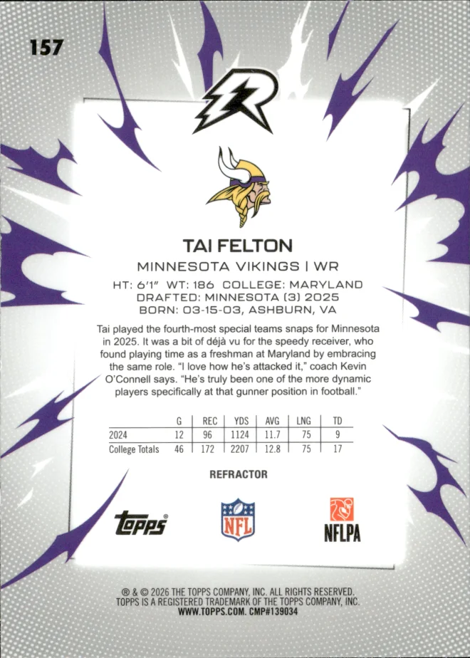 Tai Felton card back