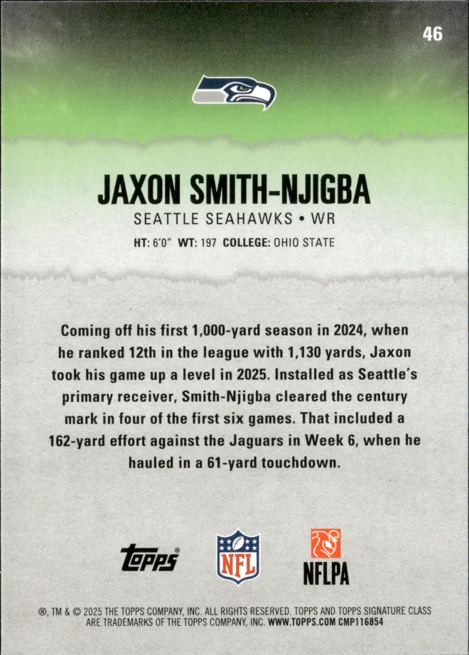 Jaxon Smith-Njigba card back