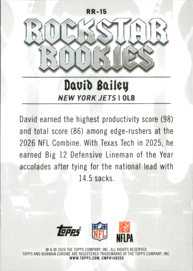 David Bailey card back