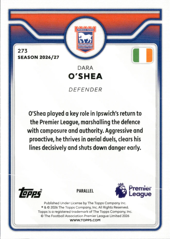 Dara O'Shea card back