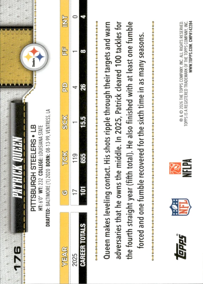 Patrick Queen card back