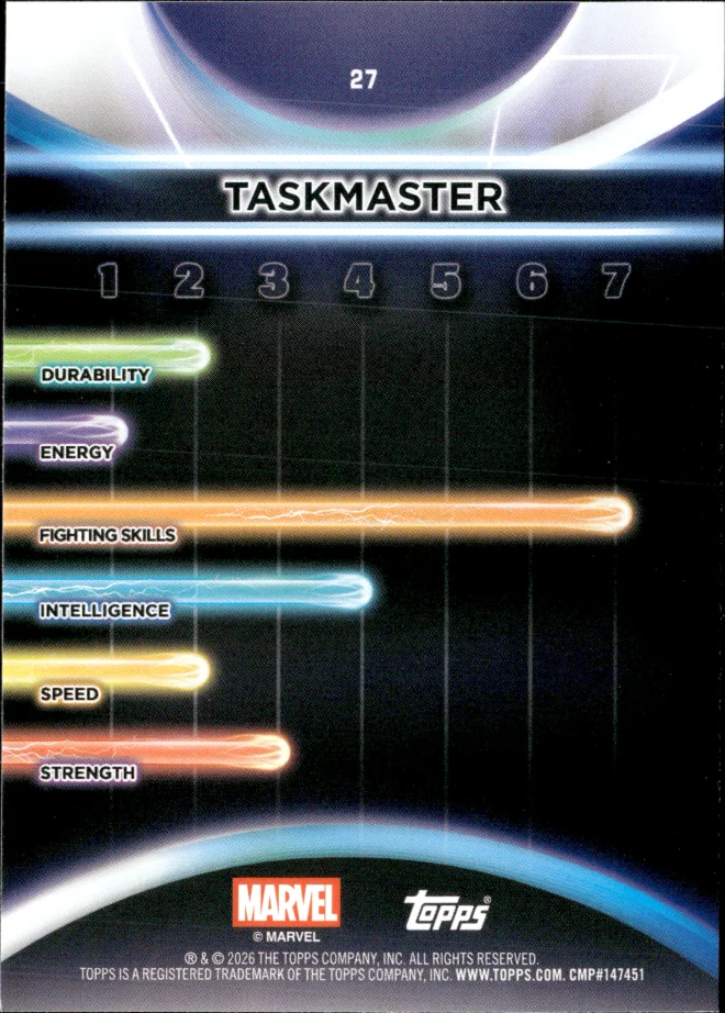 Taskmaster card back