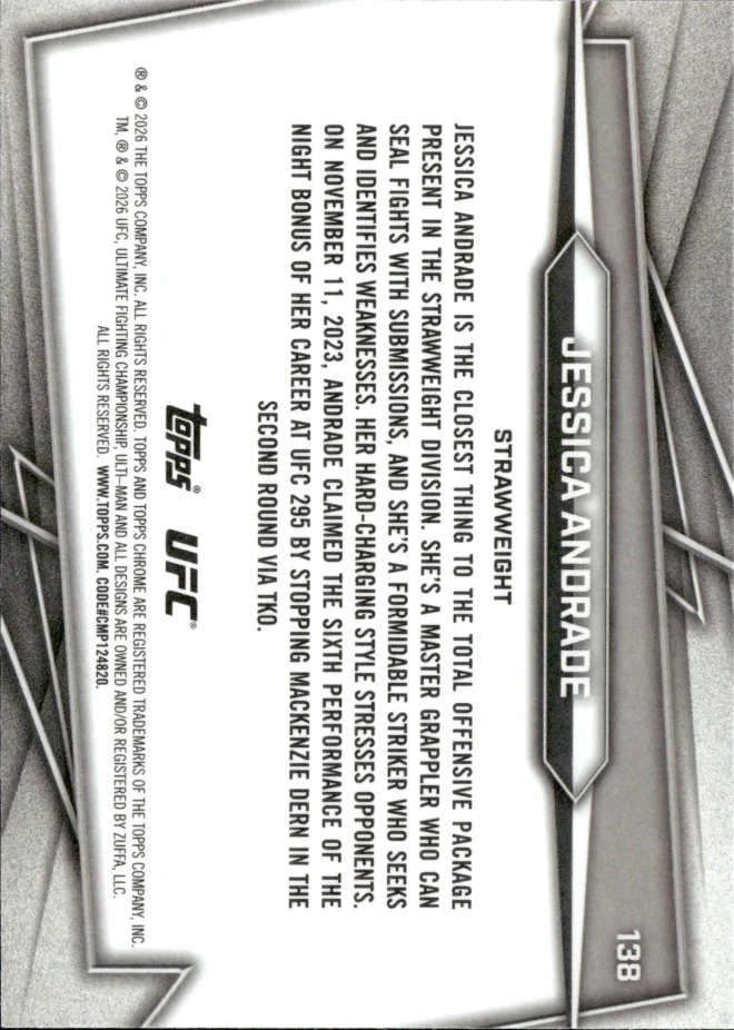 Jessica Andrade card back