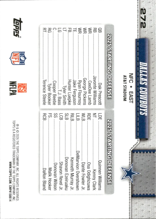 Card 10 card back