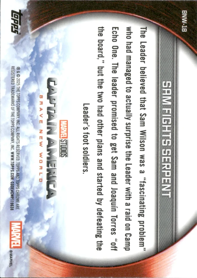 Sam Fights Serpent card back