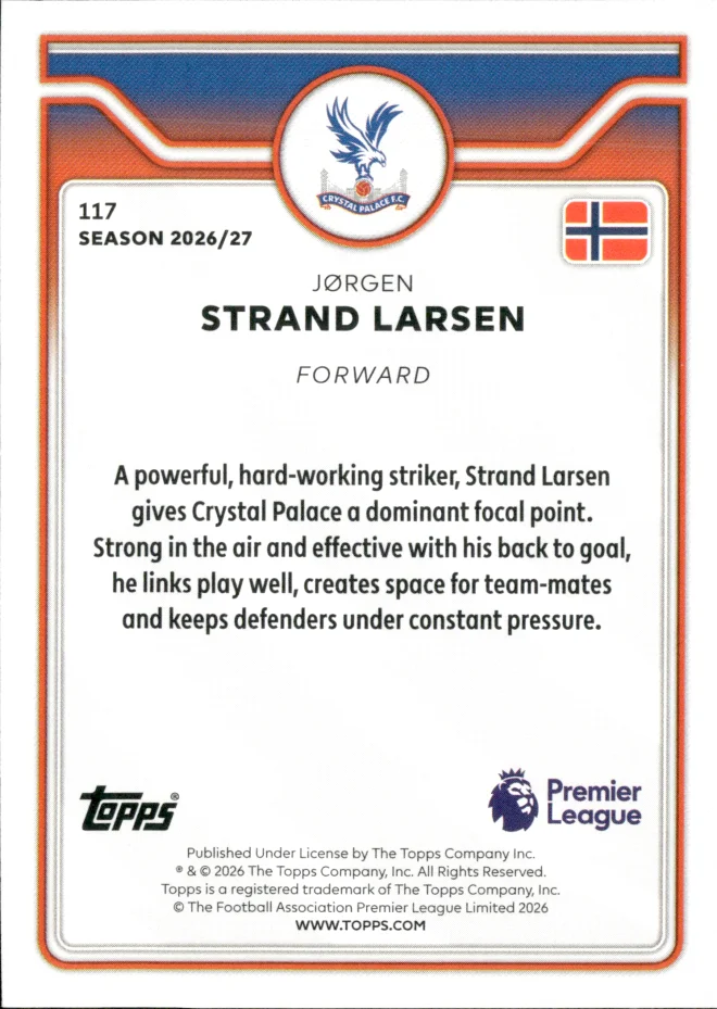 Jørgen Strand Larsen card back