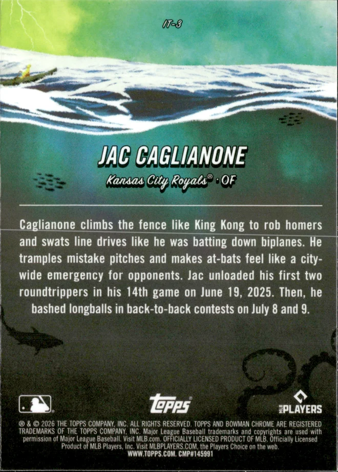 Jac Caglianone card back