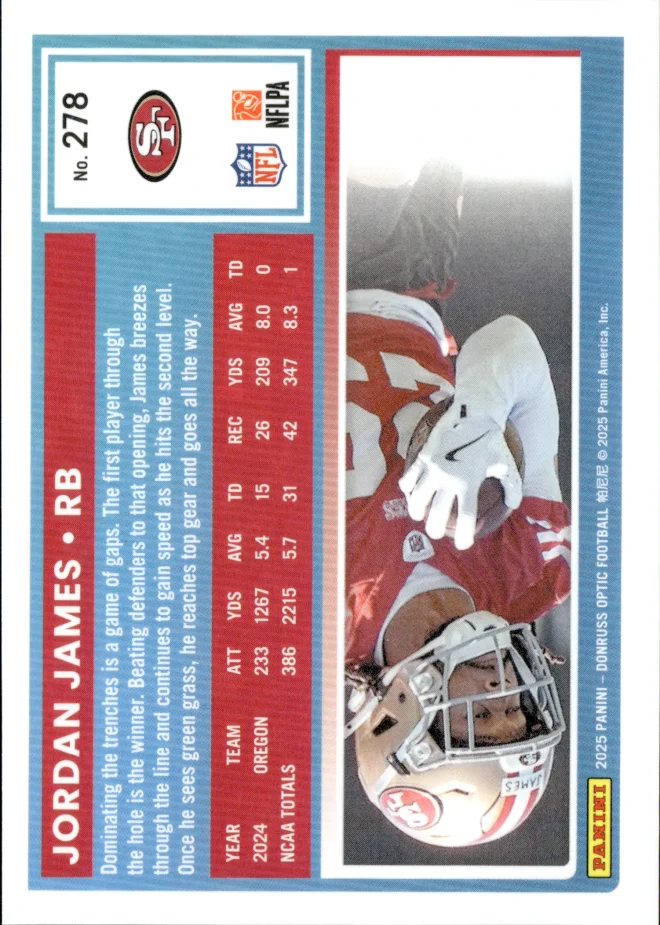 Jordan James card back