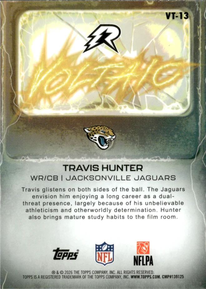 Travis Hunter card back
