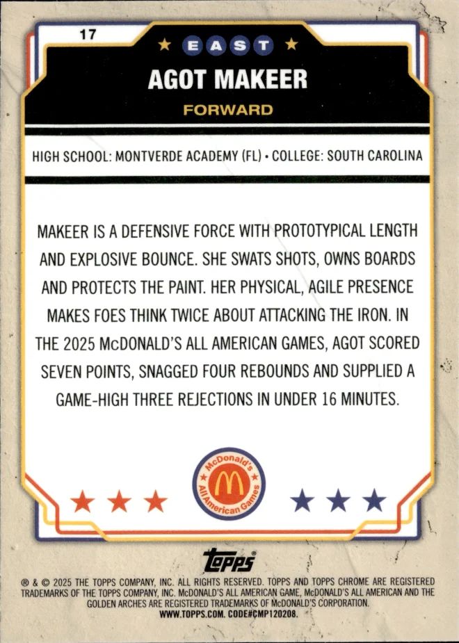 Agot Makeer card back